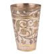 Brass Lassi Glass With Leaf and Vines Design