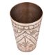 Brass Leafy Arch Pattern Lassi Serving Glass