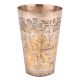 Brass Punjabi Glass Chiseled Flower Pattern