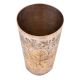 Brass Punjabi Glass Chiseled Flower Pattern