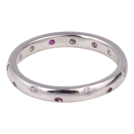 Silver Toe Ring With Pink Tourmaline Stone