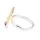 Yellow Snap chat Logo Adjustable Silver Toe Ring For Kids