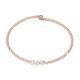 Elegant Dual Tone Gold and 92.5 Sterling Silver Rope Bangle Or Bracelet