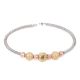 Gold Plated Beads Bells 92.5 Sterling Silver Rope Design Kadar Bracelets