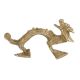 Handmade Golden Brass Carved Dragon Door Handle
