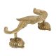 Handmade Golden Brass Door Handle Ornated Parrot Design