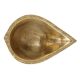 Handmade Golden Brass Diya With Engraved Design For Worship