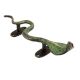 Handmade Black And Green Â Brass Door Handle Cobra Design