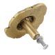 Handmade Golden Brass Dresser Drawer Knob In Rose Flower Design