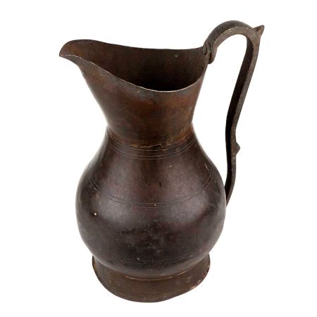 Handmade Dark Finish Brass Water Jug or Pitcher