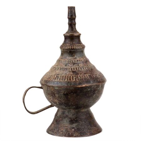 Handmade Antique Finish Brass Kerosene Oil Lamp