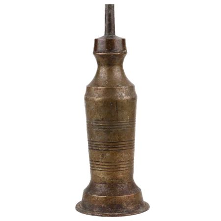 Handmade Patina Rich Brass Kerosene Oil Wick Lamp