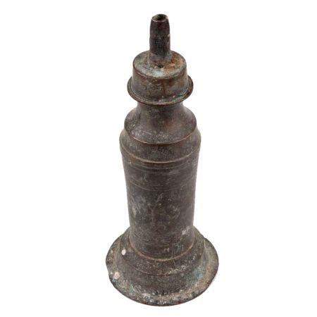 Handmade Discolored Brass Kerosene Oil Lamp Chimney
