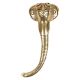 Handmade Golden Brass Elephant Face Door Handle