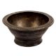 Handmade Dark Finish Brass Serving Bowl With Decorative Rim