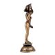 Handmade Black Coated Brass Indian Goddess Statue