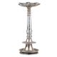 Handmade Silver Finish Brass Kerala Nilavilakku Oil Lamp