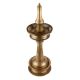Handmade Tarnished Brass Nilavilakku Oil Lamp Traditional Indian Design
