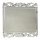 Handmade Silver Glass Rectangular Venetian Mirror With Etching