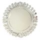 Handmade Silver Glass Venetian Round Sunburst Wall Mirror