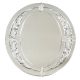 Handmade Silver Glass Oval Venetian Mirror