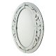Handmade Silver Glass Oval Venetian Mirror