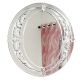 Handmade Silver Glass Oval Venetian Mirror