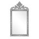 Handmade Silver Glass Venetian Etched Rectangle Mirror