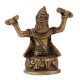Handmade Antique Gold Brass Lord Hanuman Statue Singing Bhajans