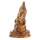 Handmade Golden Brass Lord Ganesha Blessing Religious Statue