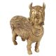 Handmade Golden Brass Indian Cow Kamdhenu Statue