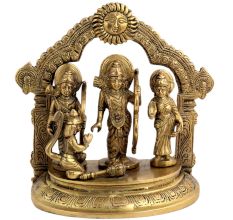Lord Ram And Sita With Lakshman And Hanuman
