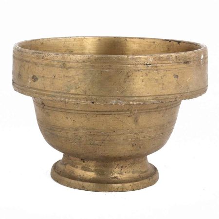 Handmade Multicolored Brass Holy Cup With Circular base
