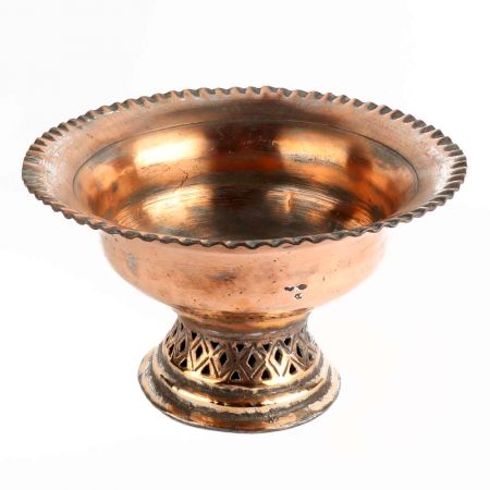 Handmade Copper Color BrassÂ Vase Flower Bowl