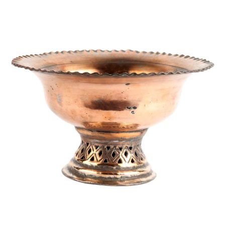 Handmade Copper Color BrassÂ Vase Flower Bowl