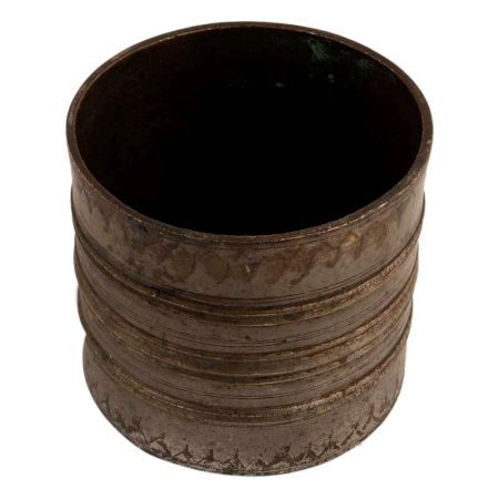 Handmade Brown Brass Panch Patra or Holy Pot