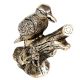 Handmade Silver Brass Bird Model Figurine Statue