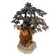 Flute-playing Lord Krishna Under The Brass Hand-sculpted Tree
