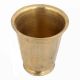 Handmade Golden Brass Beaker Glass With A Round Base