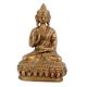 Handmade Brown Gold Brass Lord Buddha Statue