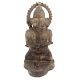 Handmade Brown Brass Ganesha Statue In Tribal Style