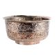 Handmade Brown Copper Decorative Cup Or Bowl With Floral Design