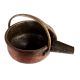 Handmade Copper Color Brass Metal Bowl with Handle and Pouring Spout