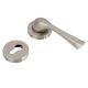 Handmade Silver Satin Finish Basic Mortise Door Lock Handle Set