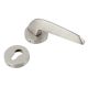 Handmade Satin Silver Matt Brass Simple Mortise Door Lock Handle Set