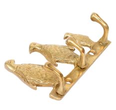 Handmade Antique Golden Brass Penguin Design Family Key Holder For Wall