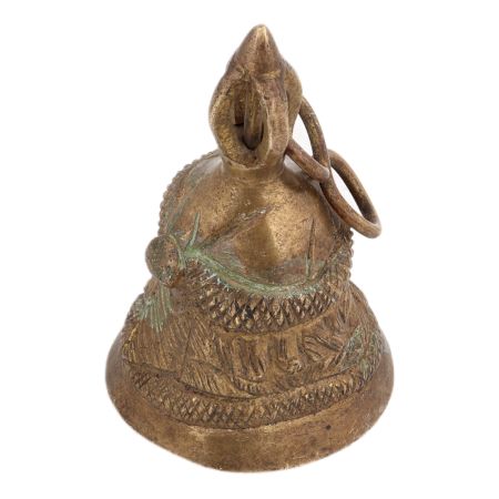 Small Bell Hanging With Santa Claus Face