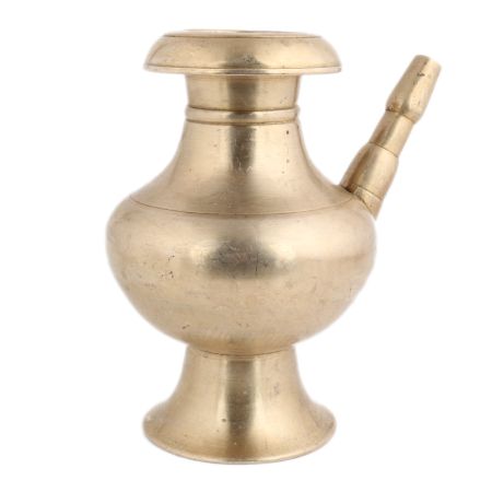Authentic And Vintage South Indian Holy Water Pot Plain With Spout