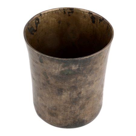 Vintage Holy Water Pot Glass Shape In South Indian Art Decor