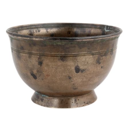 Vintage Holy Open Pot For Prayer In South Indian Art